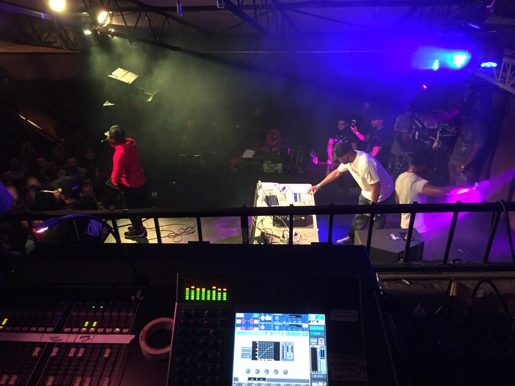 Mixing The Queensbridge Murderas <a href="/MobbDeep/">Mobb Deep</a> #sxsw #sxsw2015 #theslamroom