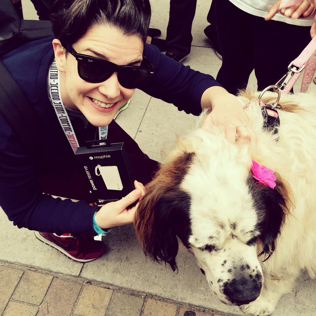 A huge thank you to the <a href="/mophie/">mophie</a> rescue dogs at <a href="/sxsw/">SXSW</a> today! Another tweet saved! #mophieRescue #SXSW15 <a href="/2noJo/">Joannie Denault</a>