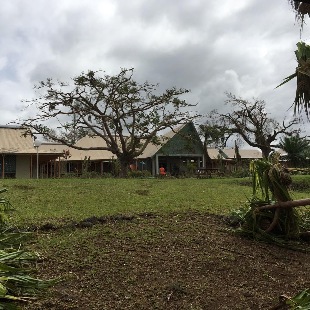 Everyone at the <a href="/USPEmaluscampus/">USP Emalus campus</a> is working hard to wipe out the damaging effects of #CyclonePam... We'll get there!