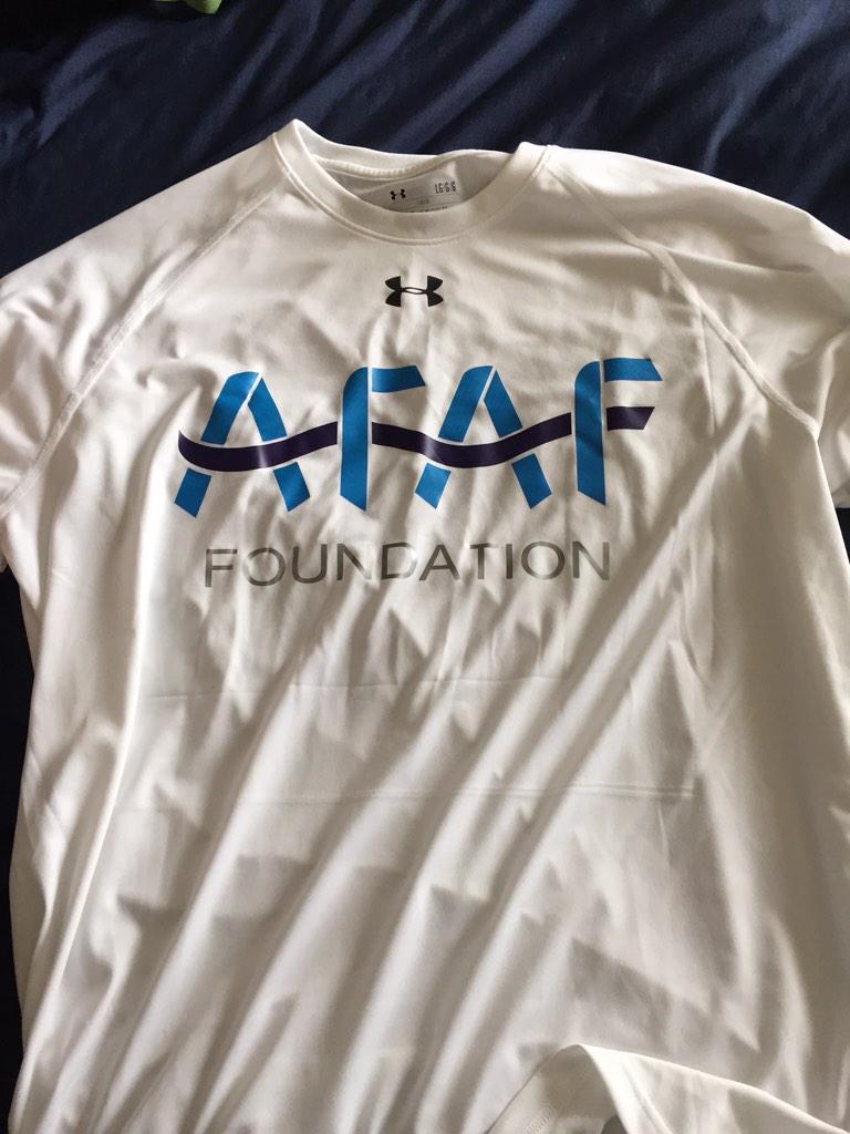 AFAFFoundation's tweet photo. Look what just came in #AFAFFoundation shirts here $30 and all proceeds go to the foundation #UnderArmour #AFAF http://t.co/wp1kEBwpo6