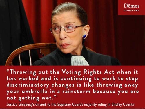 Happy Birthday to SCOTUS Justice Ruth Bader Ginsburg! 

Her defense of the is one of many brilliant dissents --> 