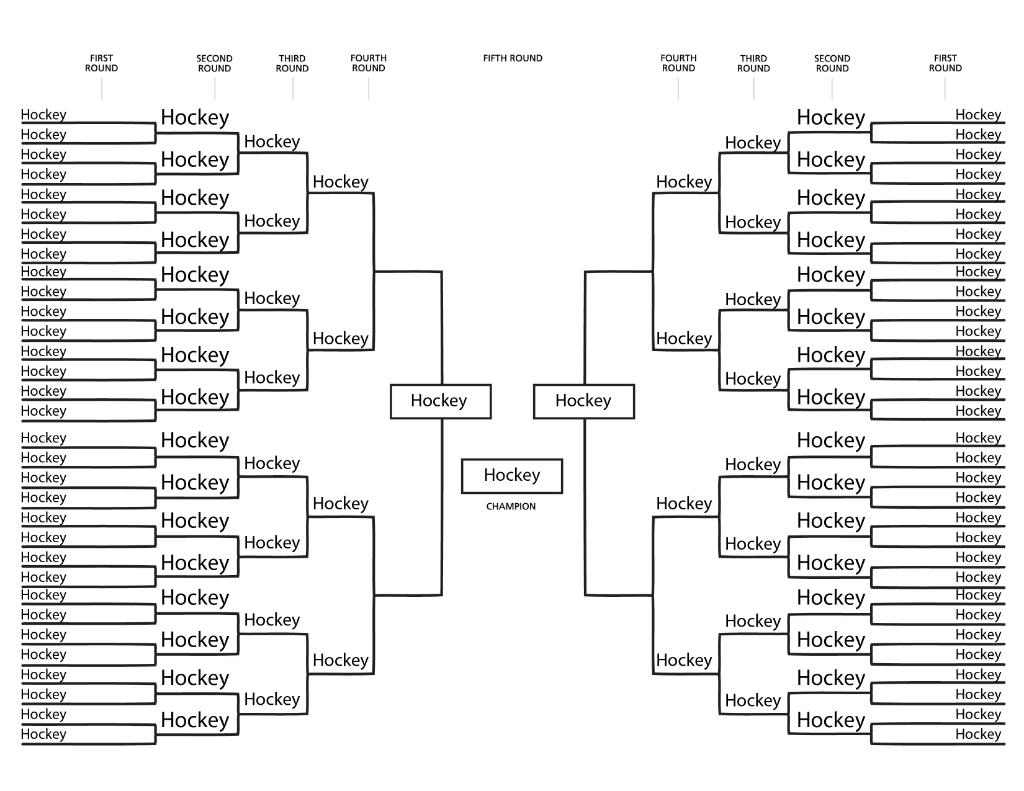 NHL's tweet image. We’ve got our official #MarchMadness bracket ready to go.
