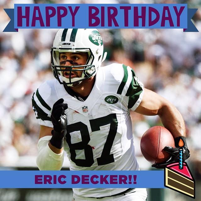 Happy Birthday to WR Eric Decker! by nfl  