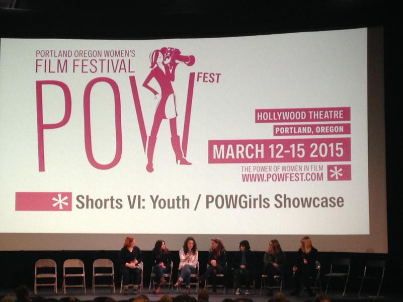POWFest's tweet photo. Awesome #POWGirls Q&amp;A with @HopeAlexander58, @CampReelStories and other young filmmakers! http://t.co/4kyQdgYipk