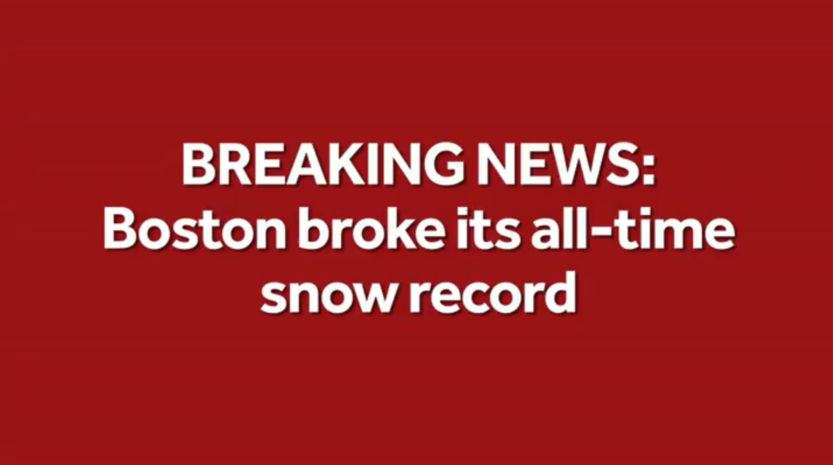 BostonDotCom's tweet photo. We did it! Boston breaks its all-time snow record http://t.co/DYuIzNtQXo http://t.co/6tSnLwfi4d