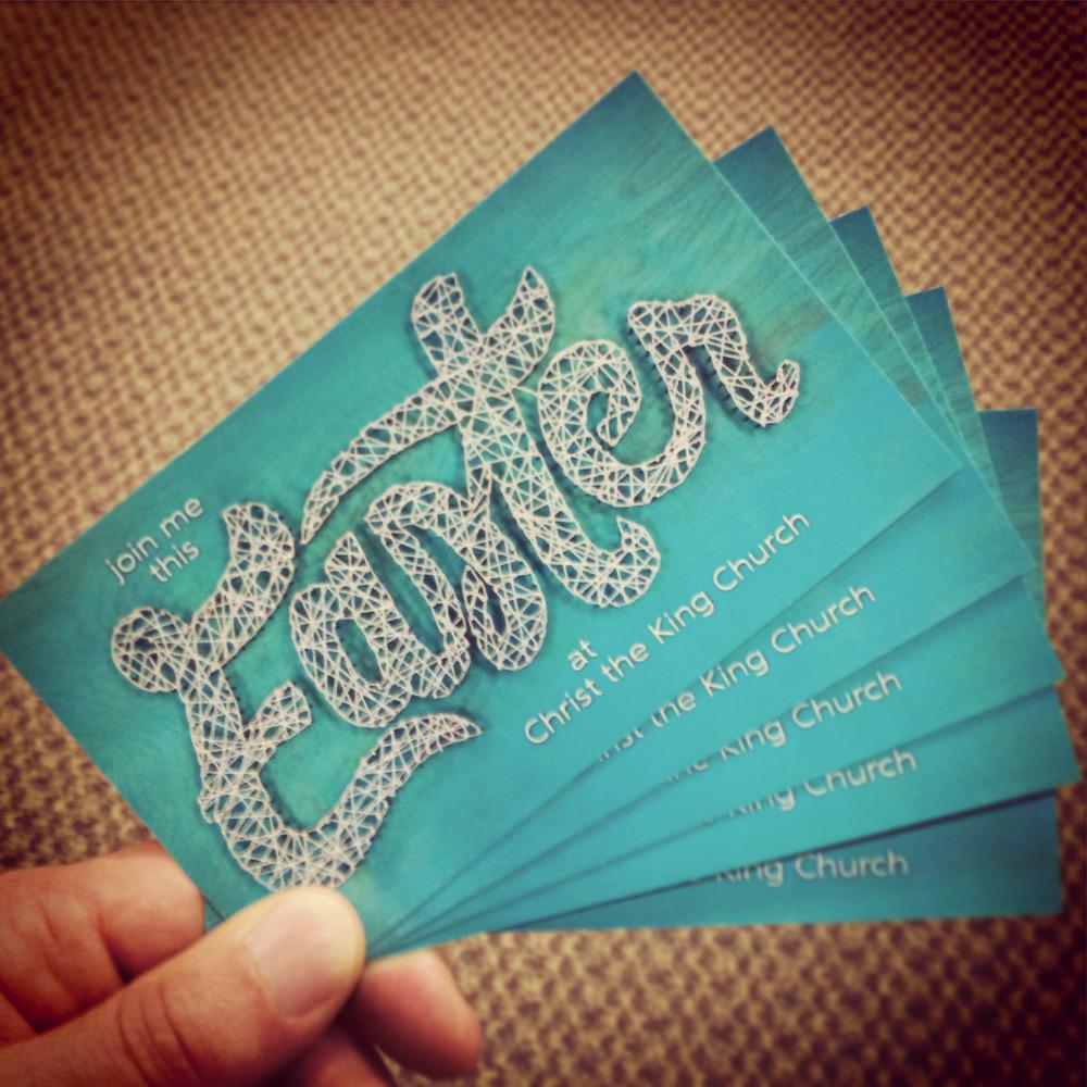 These invites weren't designed to be placed under windshield wipers. They're for starting conversations. #ctkEaster