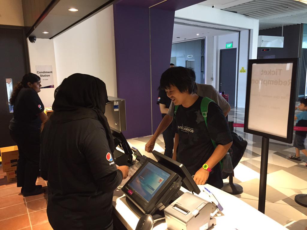 wecinemas's tweet photo. First in line for #WECINEMAS Opening giveaway of free movie tickets. Tweet us if you're here! http://t.co/nIvlMfI96j