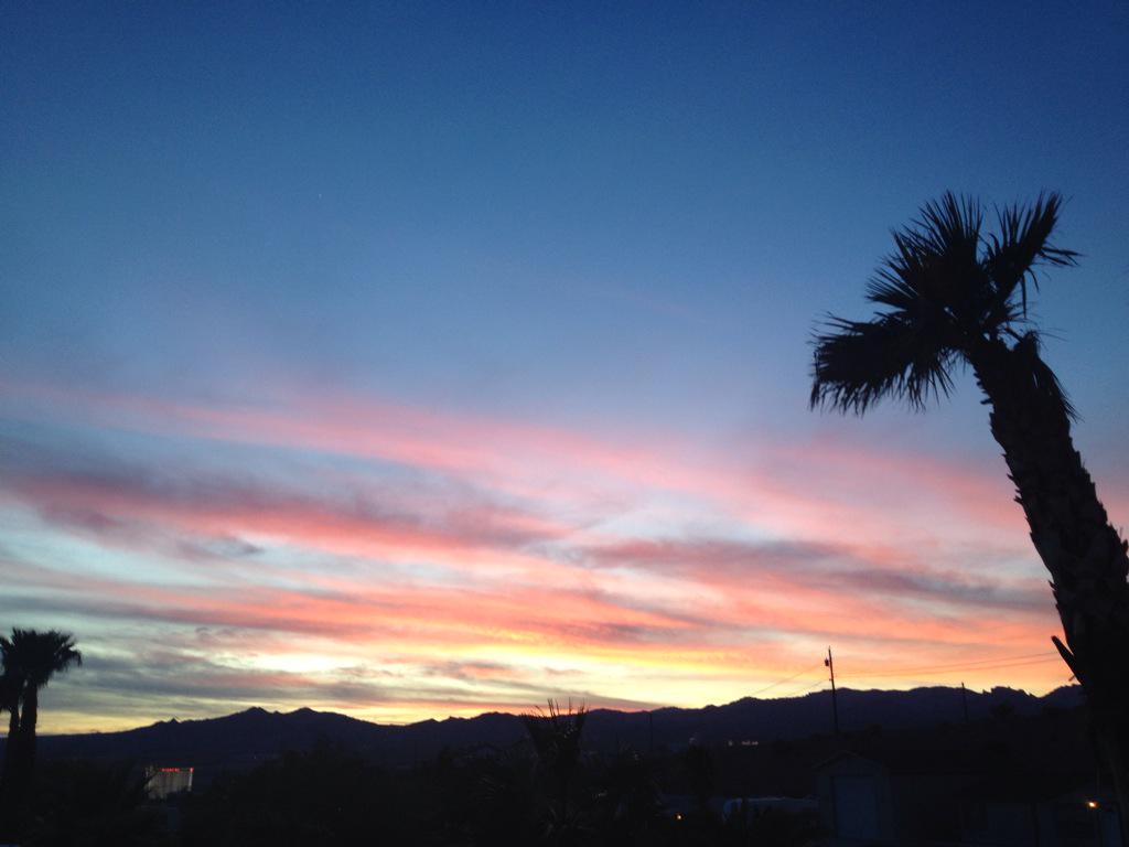 Tonight's stunning #sunset looking over to #Laughlin Nv #USA #NoFiltersEver #Blessed #Grateful #Vibration #Love