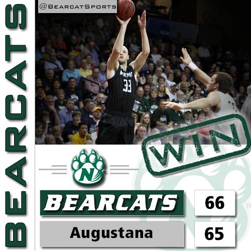 bearcatsports's tweet photo. FINAL. @NWbball beats Augustana, 66-65 to advance to the Sweet 16 for the 2nd straight season! #oabaab #MarchCatness http://t.co/rtcm0IMMGF