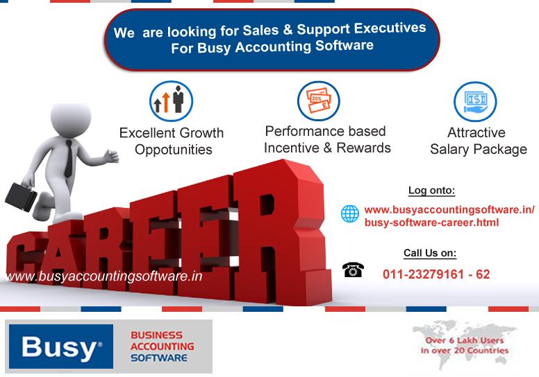 BusySoft's tweet photo. We are Hiring For Sales &amp; Support Executives!
Visit: http://t.co/xwFk1am4dM
OR Call: 011-23279161-62 / 011- 2328 2800 http://t.co/i5GmHgkd9G