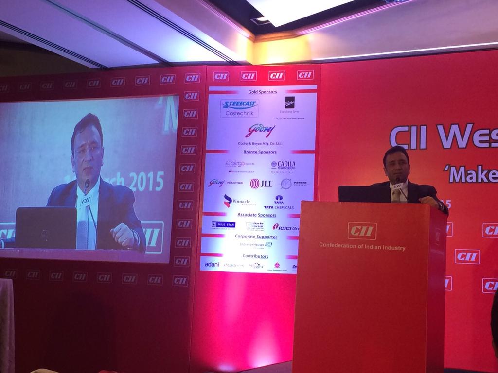 Hon'ble Administrator gave a presentation at CII Western Region Annual Meeting 2015 at Mumbai.