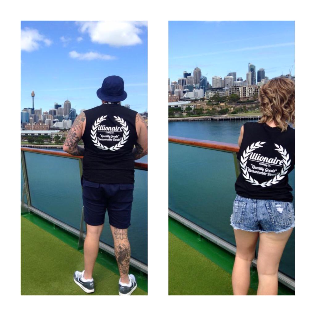 illionaireCo's tweet photo. #illionaireclothing #sydney #harbour #singlets #clothing #BringTheNoise http://t.co/4dVwdGHt1q