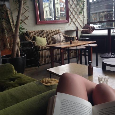 JkingJana's tweet photo. Spent that day reading The Art of asking by Amanda Palmer at The black cat cafe. I love Mondays 💛 http://t.co/wS7cgO5TEu