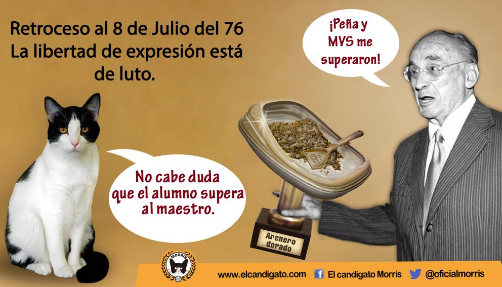 talkriss's tweet photo. "@Oficialmorris: Confirmado: 40 años de retroceso
Despide MVS a Carmen Aristegui 
#EndefensadeAristegui2 
MVS Radio http://t.co/DRb8gbmZg5"