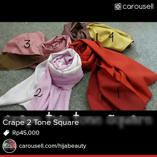 Menjual Crape 2 Tone Square Rp45,000 carousell.com/p/15519989 #carousell <a href="/carousell_id/">Carousell Indonesia</a>