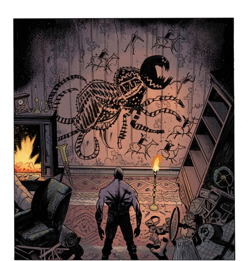 Love how this panel came out with @Dragonmnky's colors. From BPRD #128 