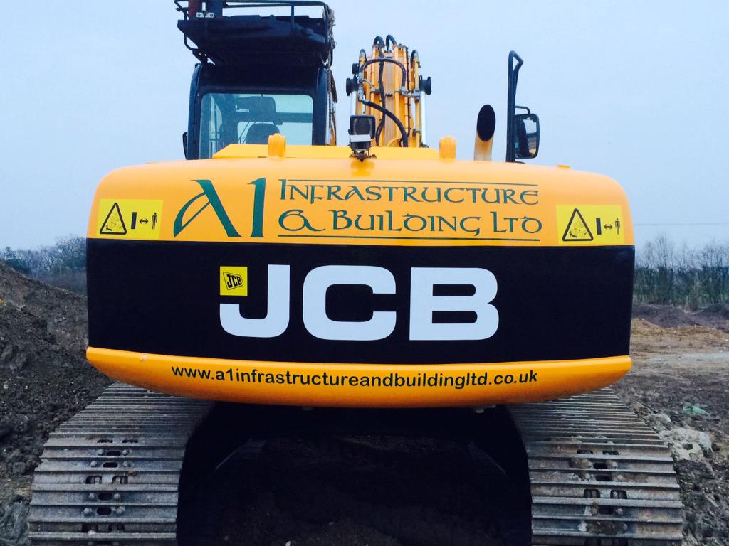 A1Infrastructur's tweet photo. All re branded up ready for the next big job #own brand #Jcb #js220 http://t.co/zNmivqIiky