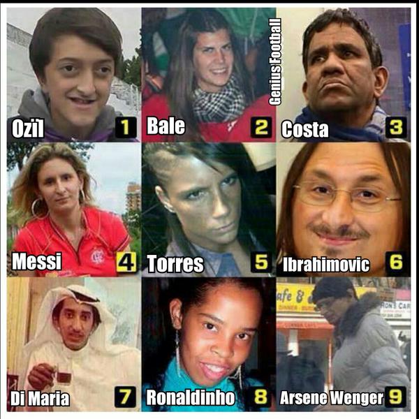 elecspo's tweet photo. Footballer look-alikes. (Pic Via: Geniusfootball) http://t.co/4aj2xkmL1R