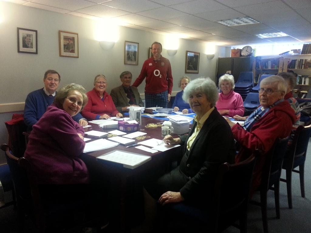ES_Conservative's tweet photo. @davidburrowesmp in pyjamas for @NLondonHospice with our hardworking volunteers! #pyjamaday #letterstuffing http://t.co/PiiHPVGAZI