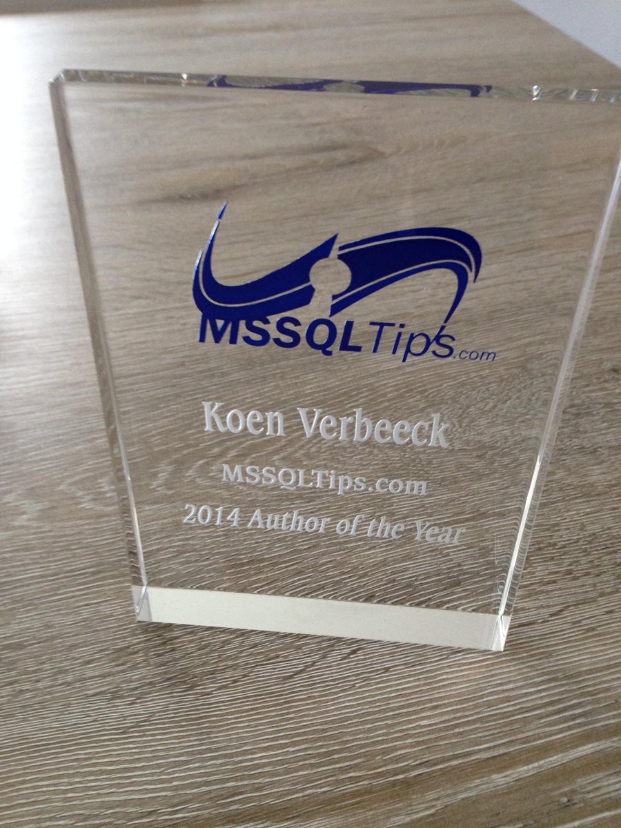 Ko_Ver's tweet image. @alzdba @mssqltips Indeed it is! :) cc @TechMike2kX