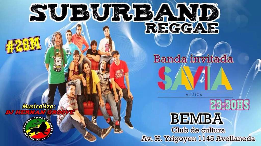 suburbandreggae's tweet photo. Dale un RT y participa x 1 entrada gratis #28M primer fecha del año junto a los amigos de @SaviaMusica http://t.co/sEIokLCu9f