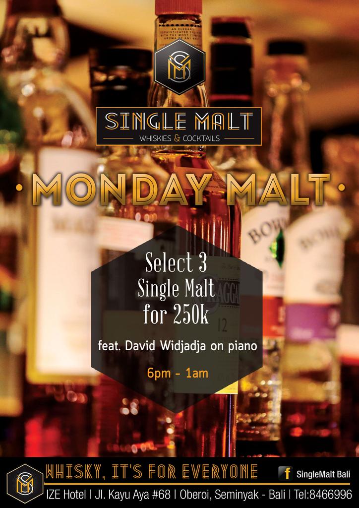 Single Malt Whiskies &amp; Cocktails is looking forward to support Bali Live in 2016 !