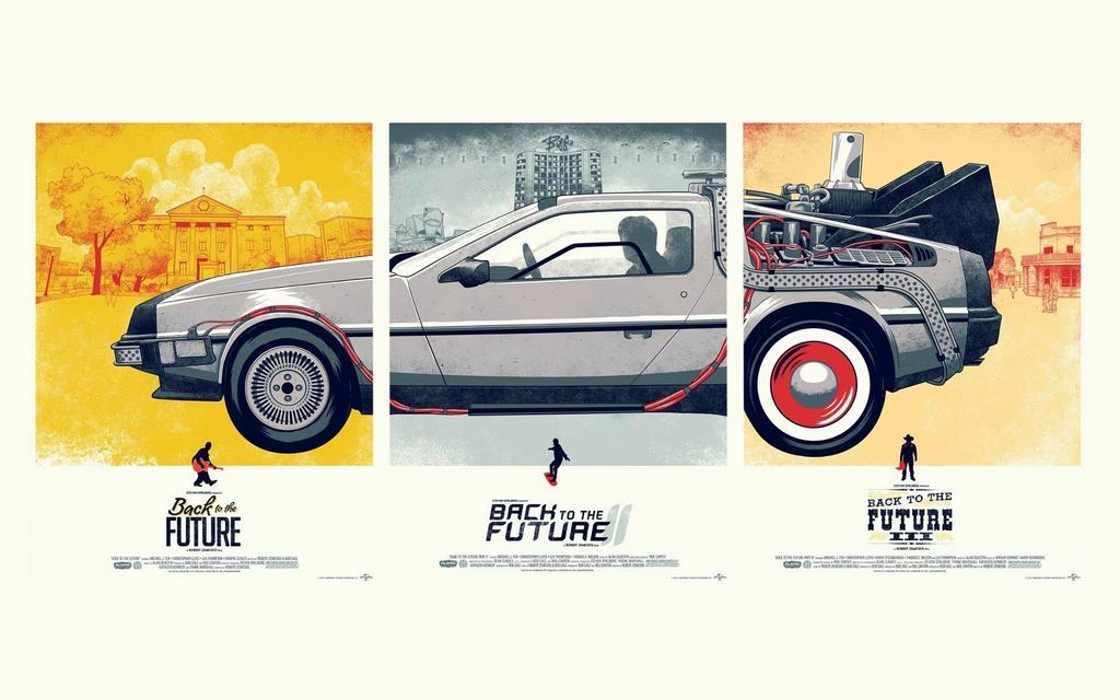 iretrogame's tweet photo. Some lovely Back to the Future trilogy artwork. #bttf @BackInTimeFilm http://t.co/4V8uPr6zIS