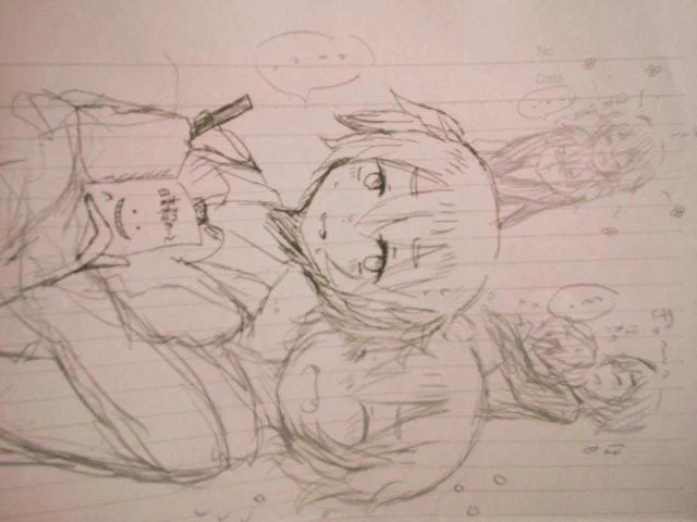 今日の落書き(授業中の)←
渚くんだけボールペン描きしてる意味がよくわからないカル渚←
カルマくん絶対に甘えんぼだとおもうもん← 