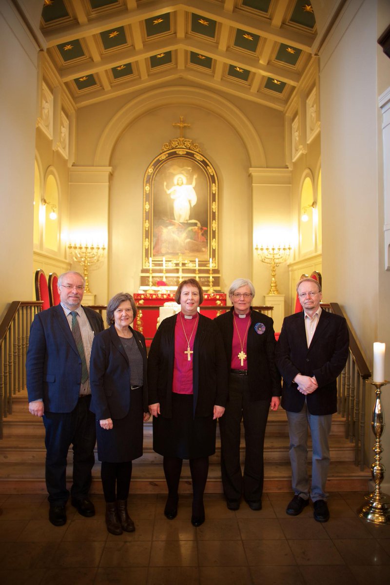 kirkjan's tweet photo. Höfuðbiskupar þjóðkirknanna á Norðurlöndum í Reykjavík. @skovjakobsen @biskupislands @BiskopAntje @ArkkipiispaEVL http://t.co/ADYMYdzG0R