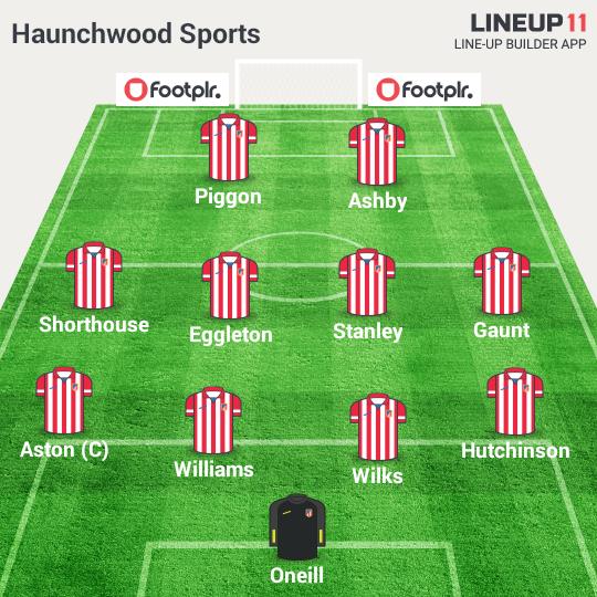 Haunchwood starting 11 yesterday. 1-0 Cup Final Win.