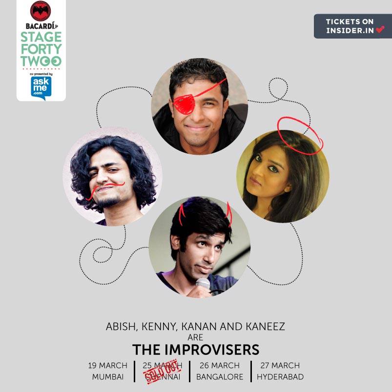 .<a href="/YesImprovisers/">The Improvisers</a> coming to your city as a part of <a href="/Stage42Fest/">Stage42</a> 
go.insider.in/1xowBxV