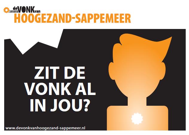 Zit de vonk al in jou? devonkvanhoogezand-sappemeer.nl    #vonkvanHS