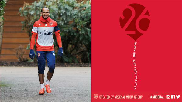 Happy Birthday 26th Theo Walcott  