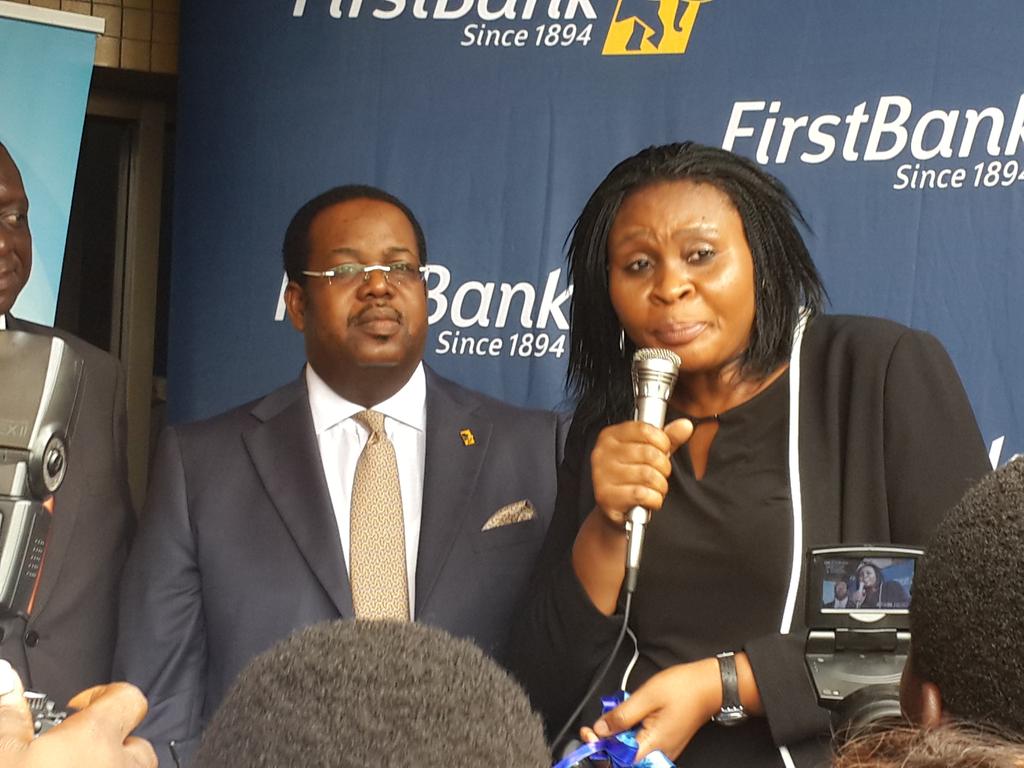 DemolaExpoze's tweet photo. Winner of the brand new Toyota corolla imploring people to save more and benefit from the #FirstBankBonanza http://t.co/XIJ6LAhE7k