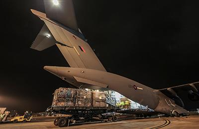 RoyalAirForce's tweet photo. A RAF C-17 departed this morning with supplies to help those devastated by Cyclone Pam http://t.co/QF9NUCuYkE http://t.co/zdlBoCFeRd