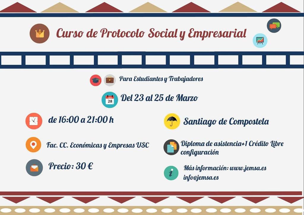 JemsaJE's tweet photo. Buenos días!!! Del 23 al 25 de marzo no pierdas la oportunidad de ser parte del curso de protocolo social! http://t.co/PoGAPsAuMo