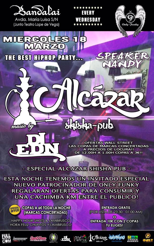 alcazarSP's tweet photo. El miércoles #lopetamos no faltéis!!! @onlyfunkysvq @DjEDN_ @Bandalai http://t.co/hla3upi1NU