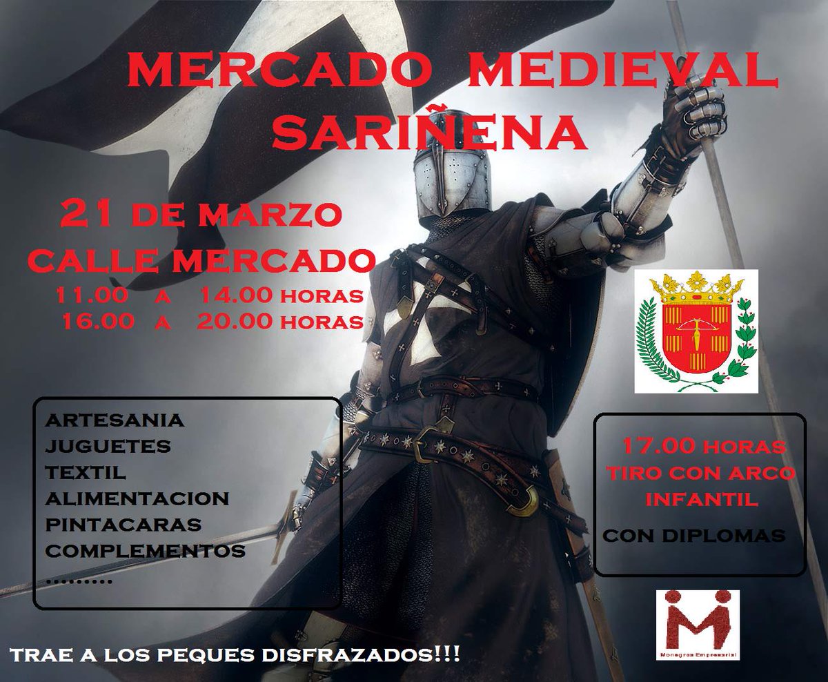 Mercado Medieval en Sariñena, el sábado 21 de marzo¡te esperamos!