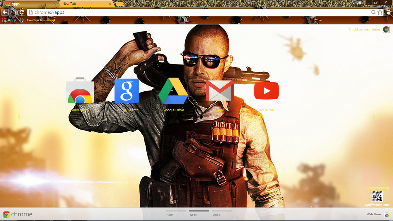 WF gamer asus theme google chrome