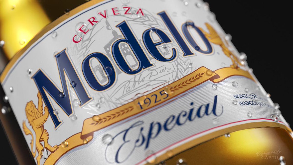 packagings's tweet photo. Modelo #beer #Redesign by @CARTILS - http://t.co/vXkQA7LIhr http://t.co/nxNQ1W8Efx