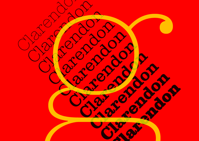 New Release! Clarendon Graphic by François Rappo. 26 Styles including Stencils and two complete sets of Italics!