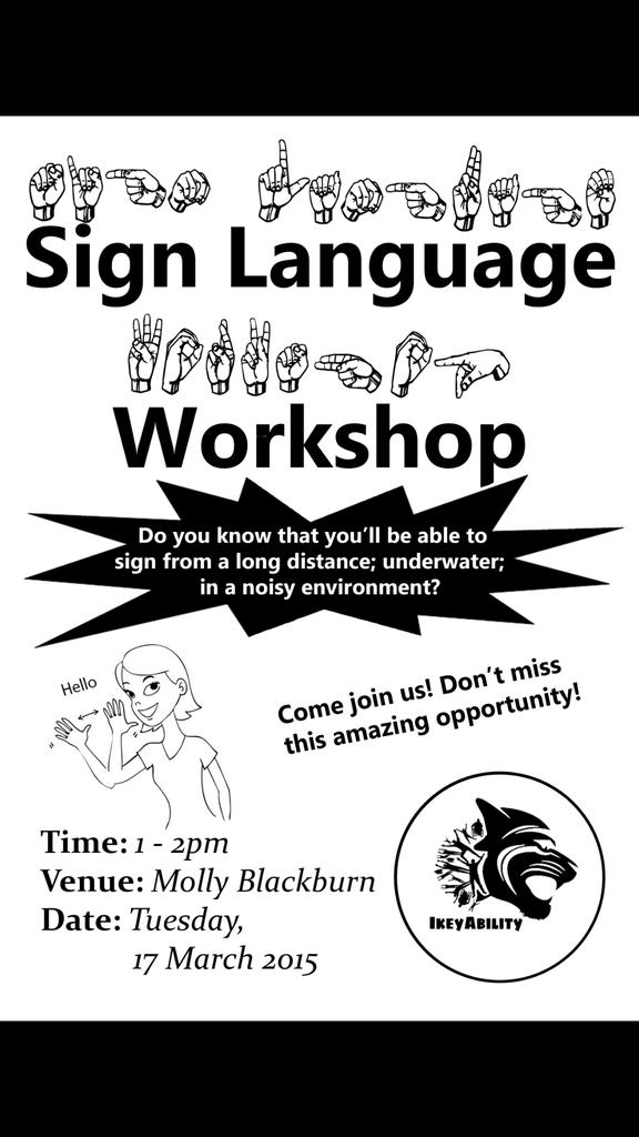 ikeytigers's tweet photo. Reminder that the @IkeyAbility workshop tomorrow has been moved to LS4D! @ChaeliCampaign @Chaelz_162 http://t.co/DAtq3eCgOK