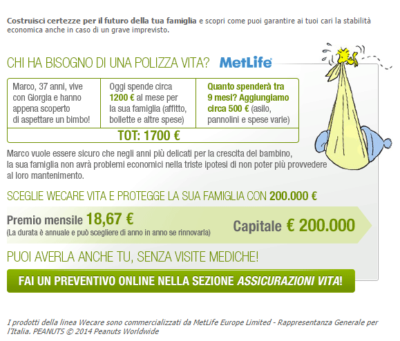 Webank's tweet photo. #WecareVita è la polizza per garantire un futuro sereno alla tua famiglia: tutte le info su http://t.co/5FlMak5pLM http://t.co/4I93Pb6D3c