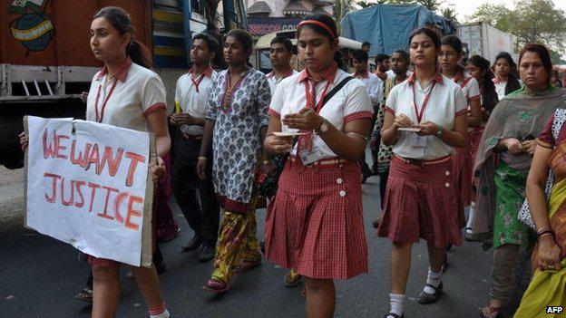 BBCOS's tweet photo. #India protest rally against nun rape: http://t.co/1o9MDKWDuw #Calcutta http://t.co/14BPLGcMO5