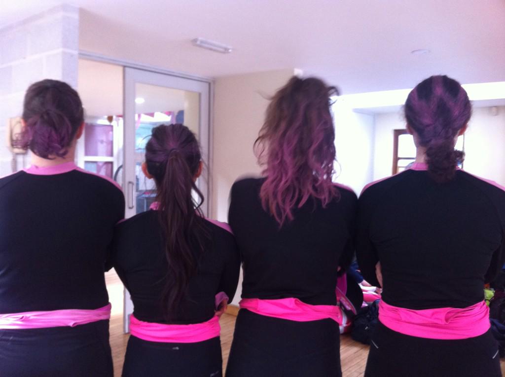 WSBCGirls's tweet photo. Preparing for SHORR... #pinkladies http://t.co/DqGaCEa7CN