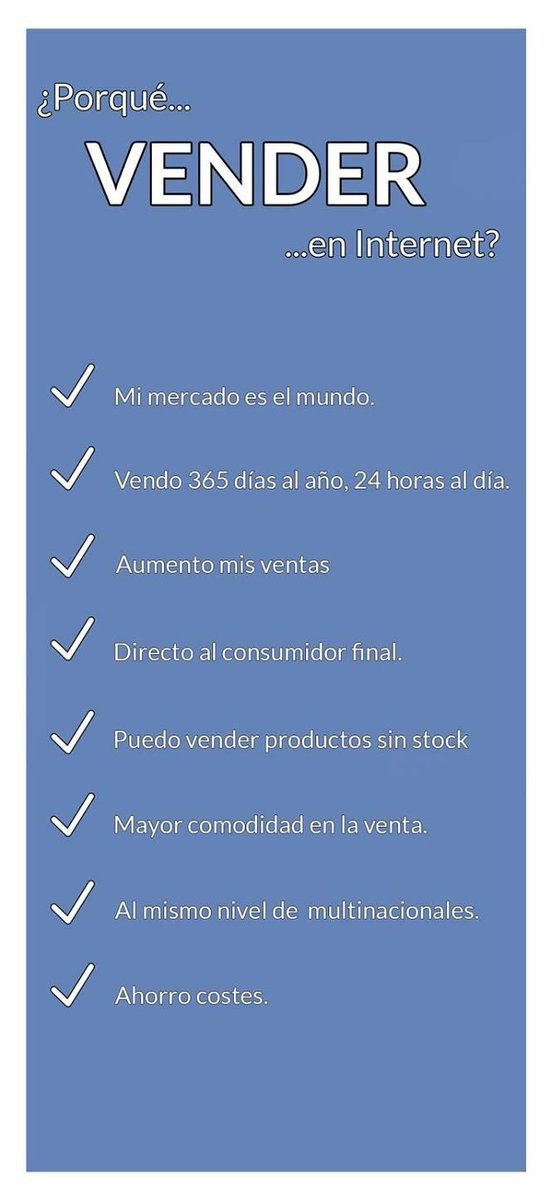 ForumDigital_es's tweet photo. ¿Porqué vender en Internet?  
#Ventas #Comodidad #Ahorro #Fácil #PymesUnidas http://t.co/xXt5FKr3aQ