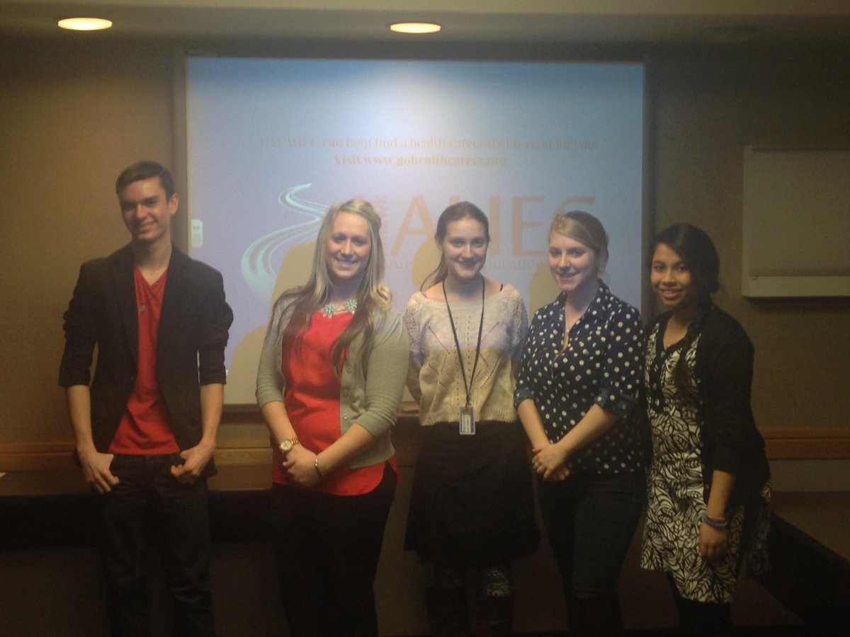 HMAHEC's tweet photo. Program Coordinator Bree with Tech Valley High students at Albany Medical Center http://t.co/M4c8Mhl6J0