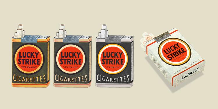 Dieline on X: Lucky Strike Green has gone to war! Check out today's  #Designnugget.   / X