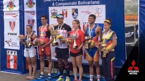 MitsubishiChile's tweet photo. Felicitamos a @fvande por su 1er lugar en ITU Perú y @pametastets que logró el 9no lugar en Puerto Rico, Ironman 70.3 http://t.co/IjALSKB177