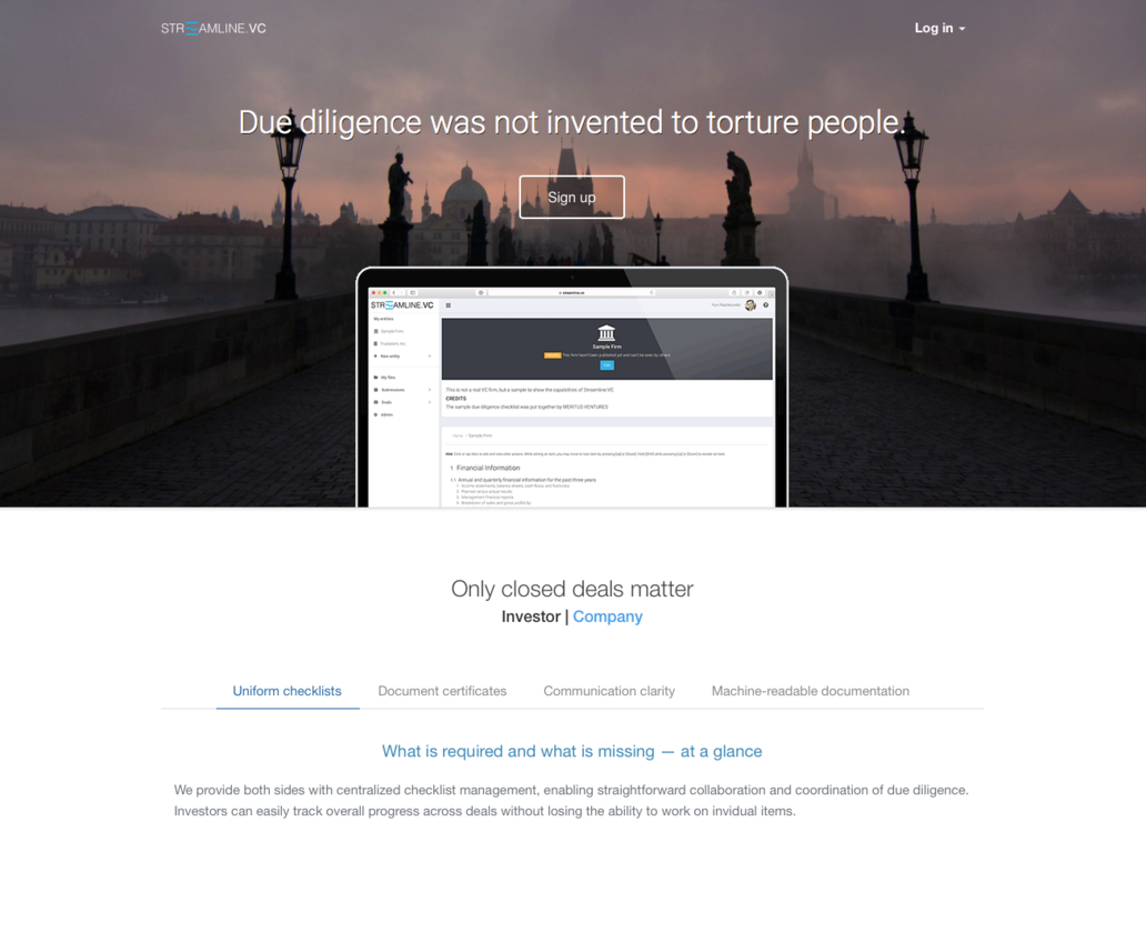BetaList's tweet photo. Streamline.VC: Enabling trustworthy due diligence exchange between investors and investees http://t.co/GFMwBr43qN http://t.co/nfaAvTpQT3